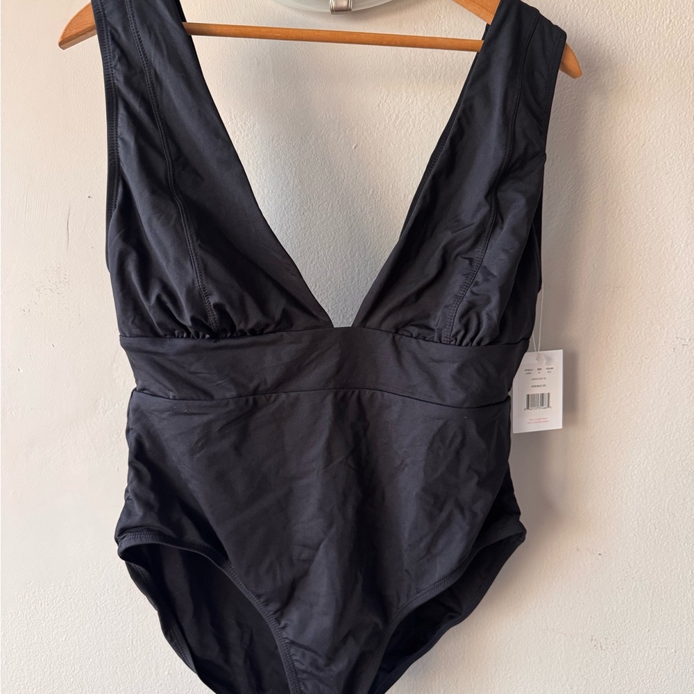 Andies Mykonos Black V-Neck Swimsuit